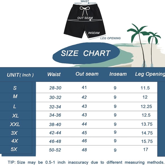 Kailua Surf Men’s Black Swim Trunk, Size 3X - Picture 11 of 11